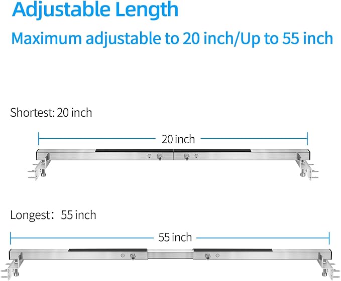 Qualward Undermount Sink Supports Brackets, Adjustable Undermount Sink Support - Image 2