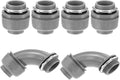 QWORK Liquid Tight Connector, 1-1/2 inch PVC Flexible Conduit Connector by QWORK