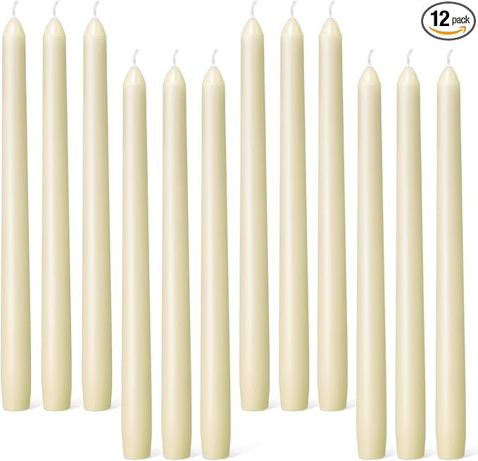 Everymoment Ivory Taper Candles by Unknown