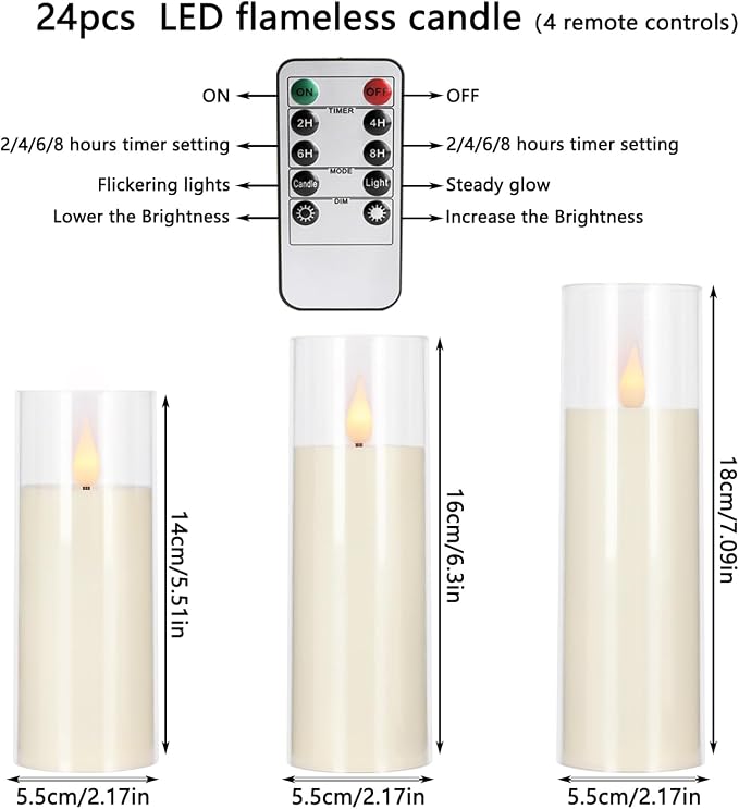 24-Pack LED Flameless Candles - Image 5