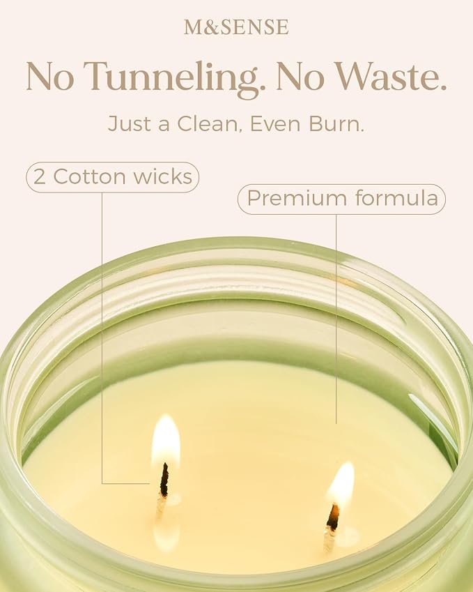 M&SENSE Lemon Vanilla Scented Candles - Image 5