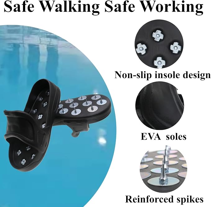 Epoxy Spiked Shoes for Epoxy Flooring, Slip-On Anti-Slip Design for Epoxy - Image 3