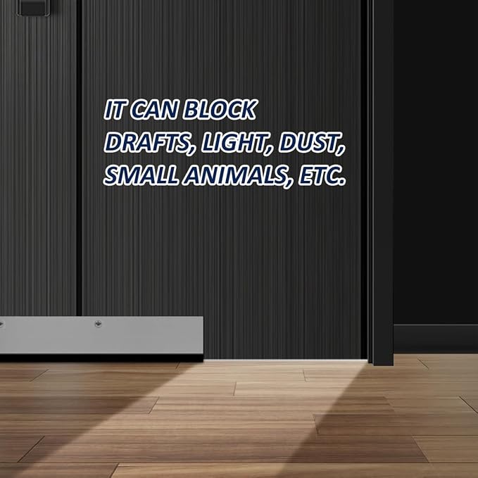1" x 35.5" White Aluminum Storm Door Sweep Replacement Weatherproof Bottom Seal - Image 5