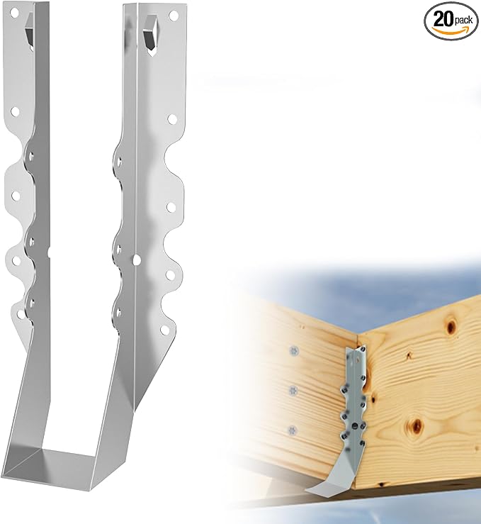 20 pcs 2x10 Joist Hanger, LU210 18 Gauge Double Shear Face Mount Joist Hanger by Chenteel