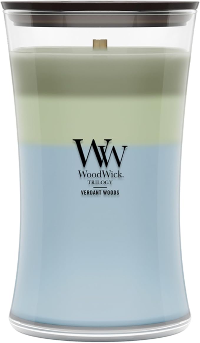 Woodwick Verdant Woods Large Hourglass Trilogy Candle by Unknown