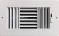 HBW Three-Way Plastic Side Wall/Ceiling Register in White 8" w X 4" h by KumpelAire