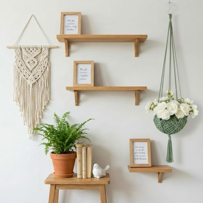 Shappy 1 Pack Boho Macrame Plant Hanger - Image 4