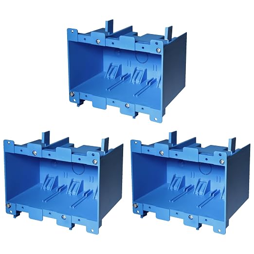 3 Gang Old Work Box, Plastic Junction by XGGYA
