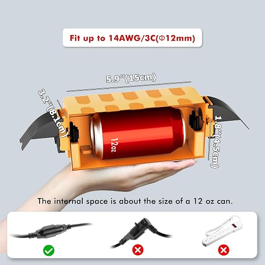 IP55 Small Outdoor Electrical Box Waterproof, Extension Cord Cover - Image 2