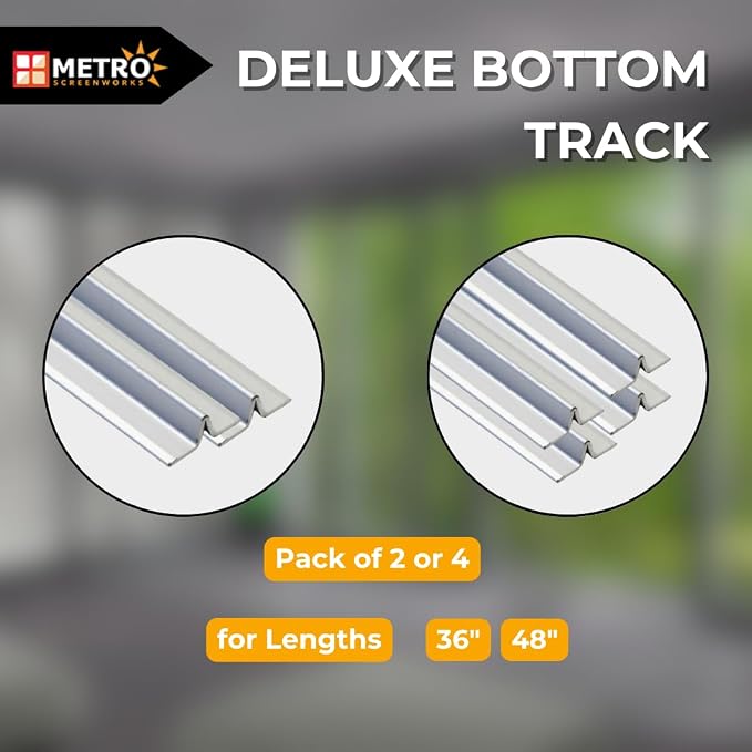 Sliding Screen Door Deluxe Bottom Track, 1” Wide 3/8” Tall - 96 in - Image 5