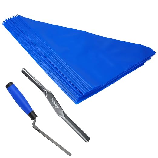 22PCS Tile Grout Masonry Mortar Bag and Brick Jointing Tool Kit | 20PCS 11"x22" by Konvixon