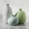 Small Ceramic Vase Set of 3, Modern Neutral Decorative Pottery Vases | Three by Enra