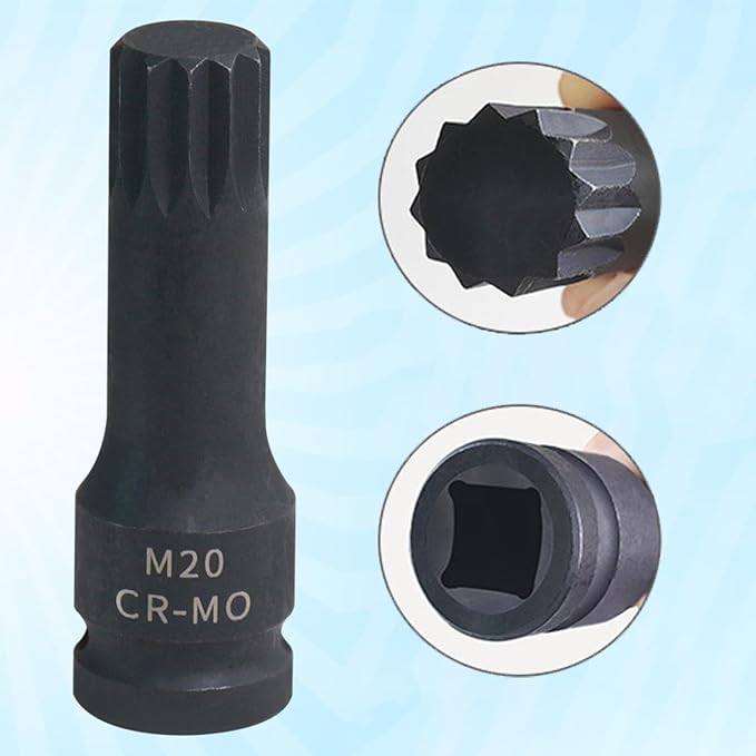 Bit Sockets Adapter Metric Drive Steel Anti Slip Impact Resistant Lengthen - Image 6