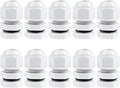 XHF 10 Pcs 1/4" IP68 Strain Relief Nylon Cord Grip NPT Cable Glands Adjustable by XHF