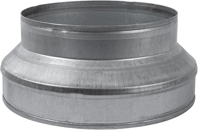10" to 8" Inch Galvanized Steel Round Duct Reducer by ECOPROVENT