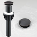 TIORIY Vessel Sink Drain Without Overflow, Plastic Bathroom Pop up Sink Drain by TIORIY