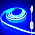 ZSLAIFU 5V USB LED Light Strip, COB LED Strip Lights, Ice Blue 5V LED Lights by ZSLAIFU
