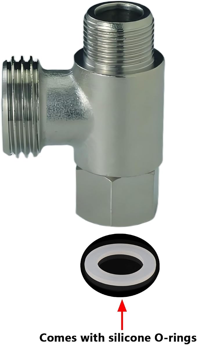 Brass 3/8"x1/2"x3/8" T-Type 3-Way Tee Splitter | 3-way adapter - Image 5