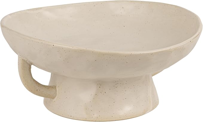 Creative Co-Op Stoneware Footed Pedestal Bowl by Unknown