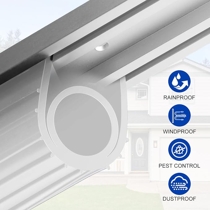 DGSL Garage Door Bottom Seal, 5/16 T-End Rubber Weather Stripping, 16 FT | U+O - Image 5