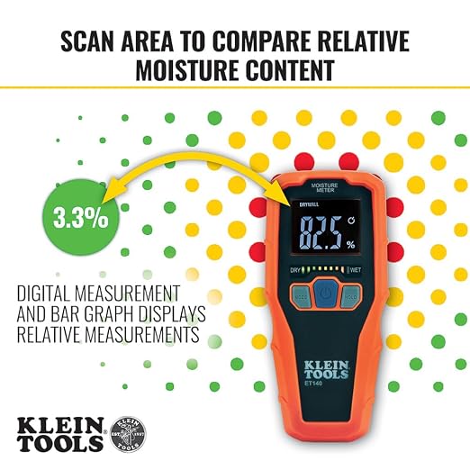Klein Tools ET140 Pinless Moisture Meter - Image 4