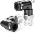 TAILONZ 1/4" x 1/16" NPT Push to Connect Elbow Fitting 2pcs | Copper&Plastic by TAILONZPNEUMATIC