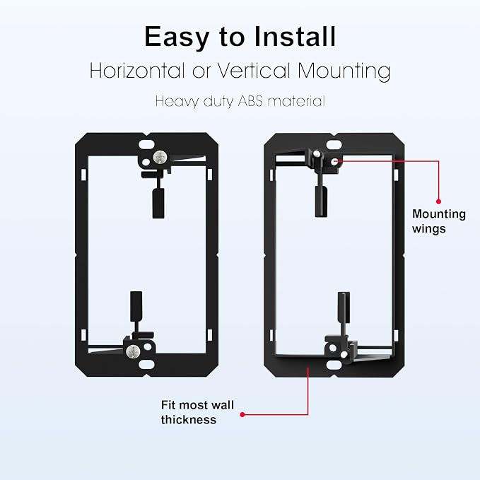 iwillink 1 Gang Low Voltage Mounting Bracket, - Image 3