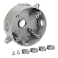 Round Weatherproof Electrical Box, 5 Hole 1/2-Inch Surface Mount Box | Aluminum by XGGYA