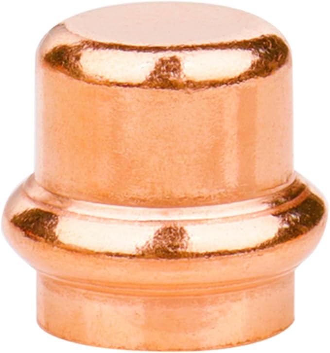 WHK 12 Pack 1/2 Inch Pro press Copper End Cap Pro Press 1/2" Cooper End Plug - Image 7