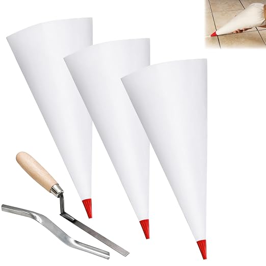Biaungdo 3 Pack Red Grout Bag Brick Jointer Tuck Pointer Kit by Biaungdo