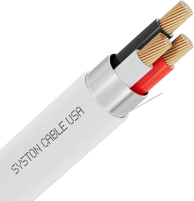 Syston Cable Technology 18/3 Low Voltage Security Sound Alarm Cable 200 ft 18 by SystonCableTechnology