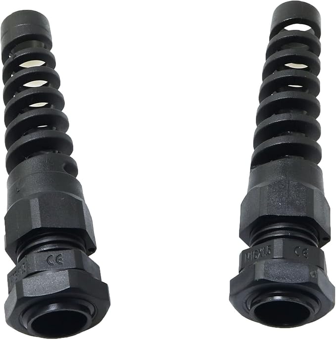 RLECS 2pcs Waterproof Cable Gland 16mm 5/8" Plastic Joint M16 Nylon Cable Seal - Image 6