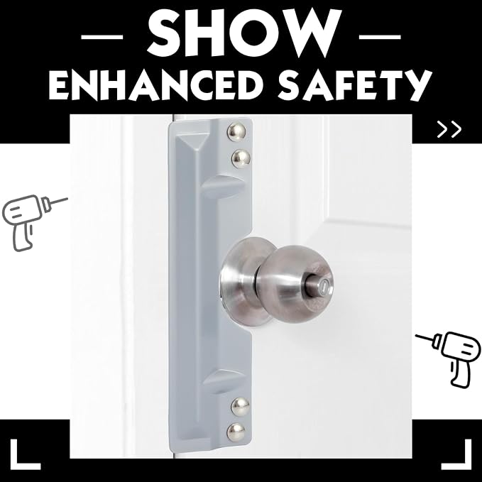 Landhoow 3 x 11" Latch Guard Plate Cover Iron Latch Guard Security Plate Door - Image 6