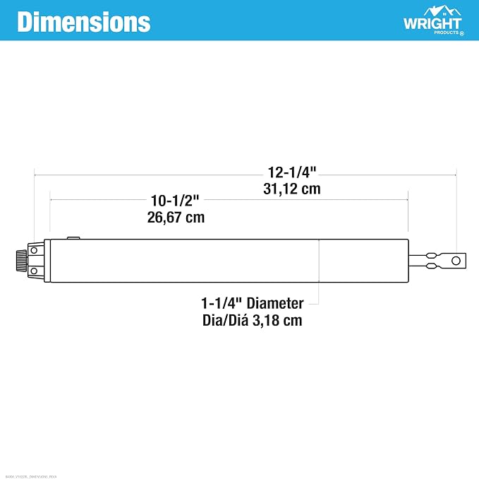 Wright Products Standard Duty Pneumatic Screen & Storm Door Closer – Adjustable - Image 8