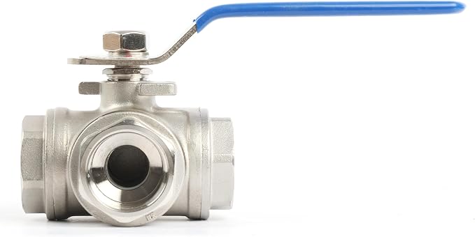 U.S. Solid 1" 3 Way Ball Valve - Image 3