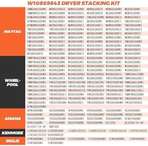 UPGRADE W10869845 Dryer Stacking Kit by Beaquicy - Image 7
