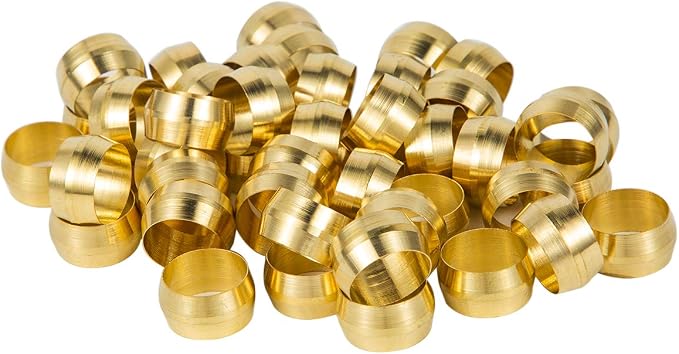 Compression Fittings Assortment kit-6 Sizes Brass Compression Sleeves Ferrules - Image 7