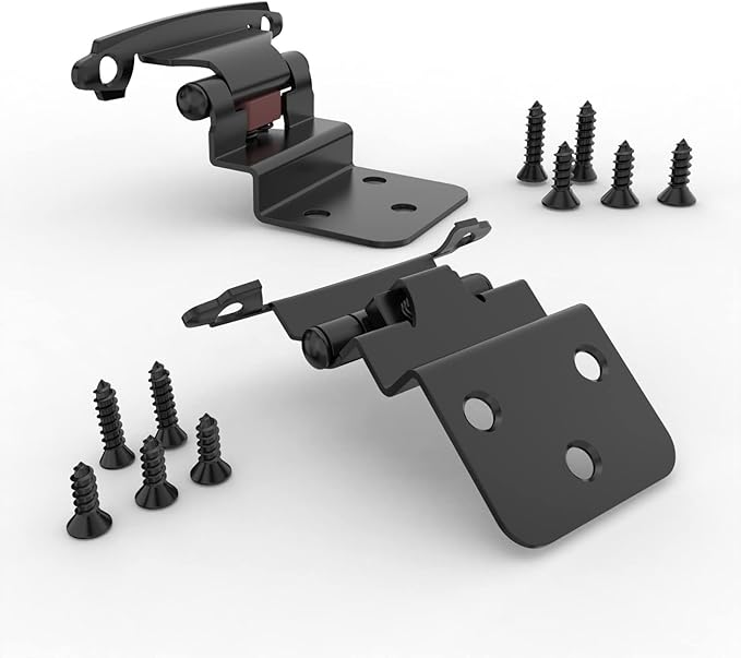 3/8 Inch Inset Cabinet Hinges, 5 Pairs Self Closing Flush Face Mount Hinges - Image 7