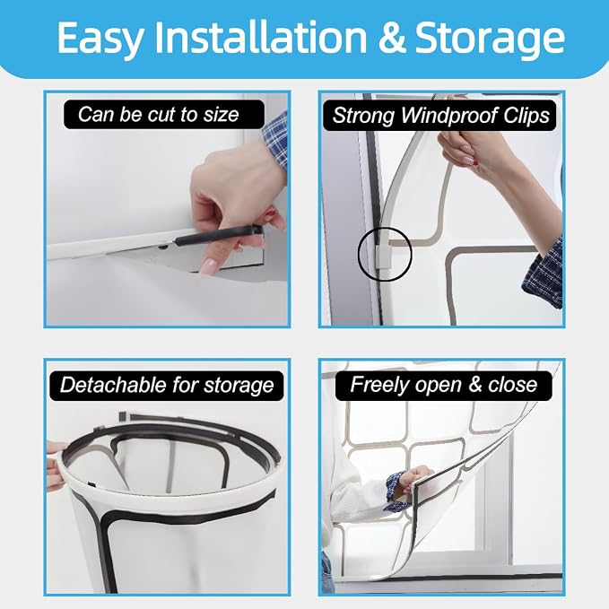 DIY Magnetic Window Insulation Kit Matte Frosted Privacy Film - Image 5
