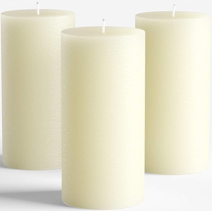 Melt Candle Pillar Candles, 3 Pack by MeltCandleCompany