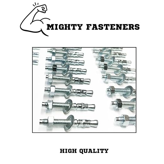 MIGHTY FASTENERS Zinc-Plated Steel Wedge Anchors, 3/8" X 3" - Image 4