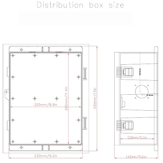 Outdoor Electrical Junction Box, Ventilation and Heat Dissipation ABS Plastic - Image 6