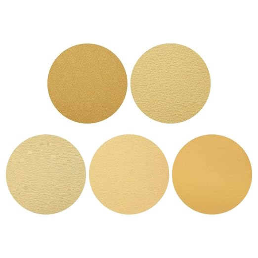 HARFINGTON 10Pcs 9Inch Sanding Disc Hook & Loop Gold Aluminum Oxide | by HARFINGTON