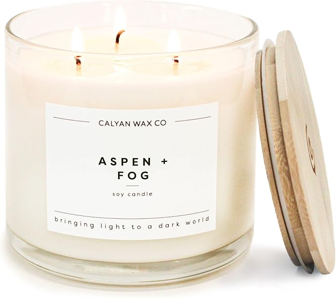 Aspen & Fog 3 Wick Scented Candle by CalyanWaxCo