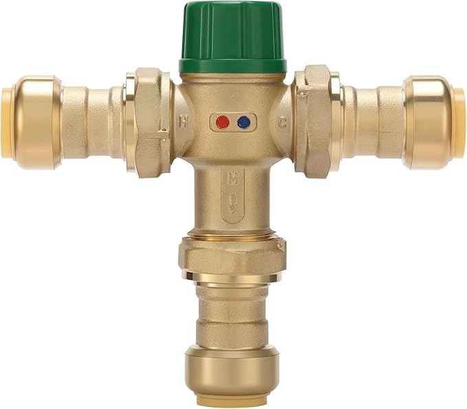 3/4 Inch Brass Thermostatic Mixing Valve by Watflow