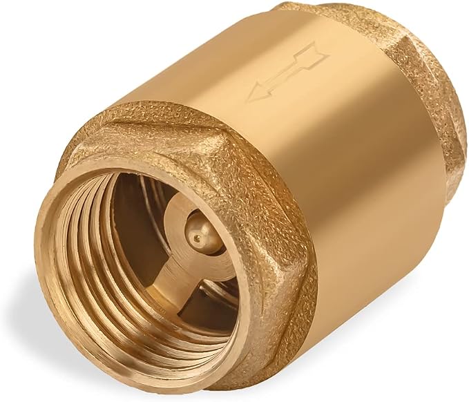 Lakesstory Brass 1/2" NPT Female One Way Check Valve, 0.5" Inch Float, by Lakesstory