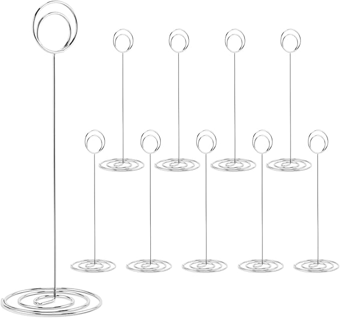 Table Number Holders, Photo Holder | Picture Holder, Card Stand Name Menu Clips by Hoewina