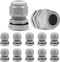 12 Pcs 1/2" NPT Nylon Cable Glands, Rubber Gasket Seal by Kyuionty