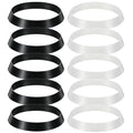 10 Pcs Sink Drain Gasket Set, 1-1/2 Inch Silicone Seal Ring Washer, Slip-Joint by Unknown