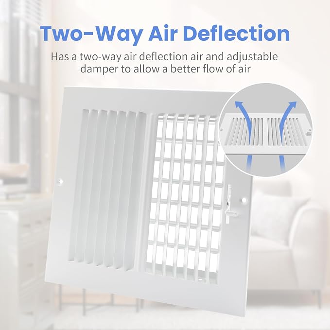 8 x 8 Inch Air Vent Covers for Wall or Ceiling - Image 4